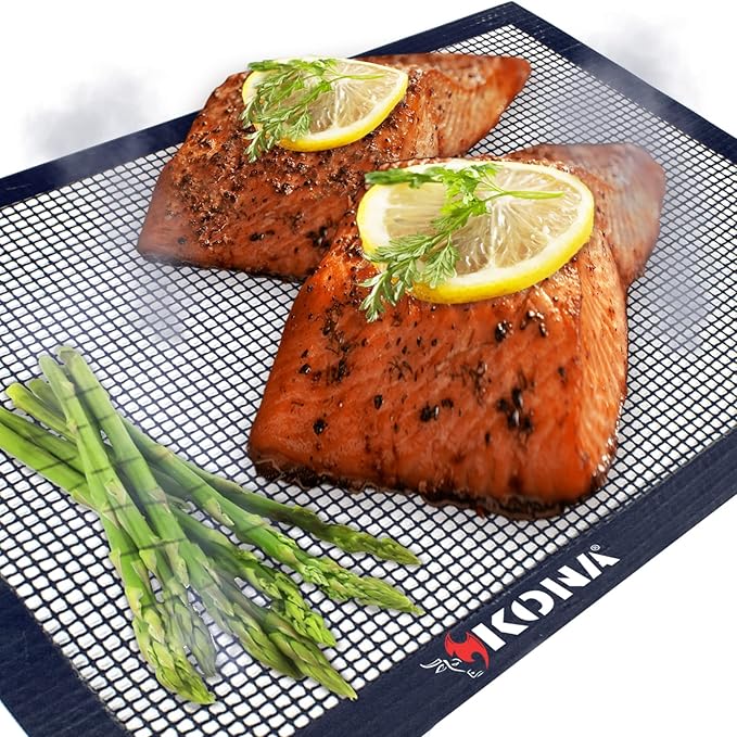 Kona Mesh Grill Mats for Outdoor Grill - Nonstick BBQ Grill Mat & Smoker Mat | The Revolutionary BBQ Net Grilling Mats for The Ultimate Grilling Experience