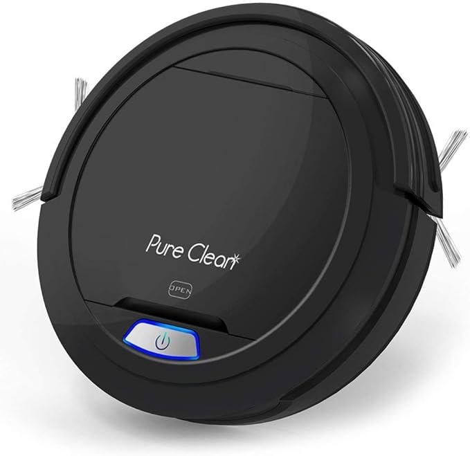 SereneLife Robot Automatic Vacuum Cleaner - Upgraded Lithium Battery 90 Min Run Time - Bot Self Detects Stairs Pet Hair Allergies Friendly Home Cleaning for Carpet Hardwood Floor 