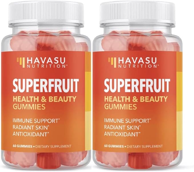 Havasu Nutrition Superfruit Gummy | 60 count (2 Pack) (Superfruit, 120 count)